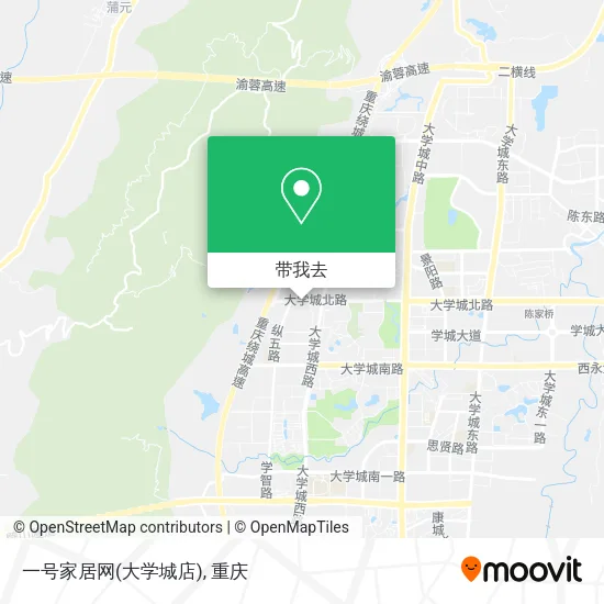 一号家居网(大学城店)地图