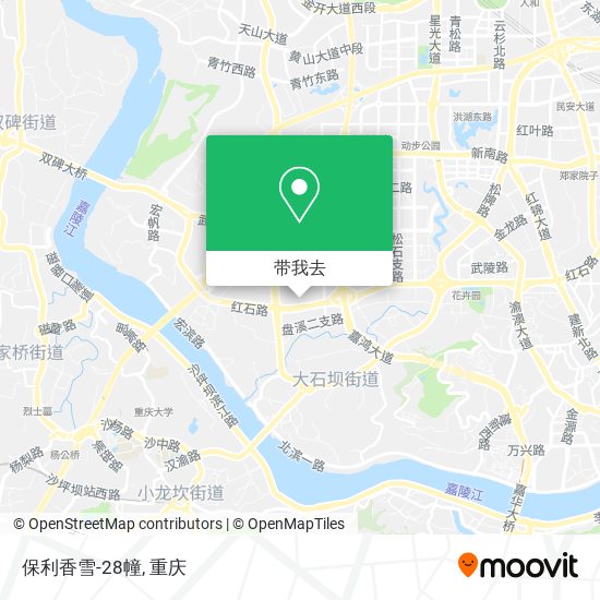 保利香雪-28幢地图
