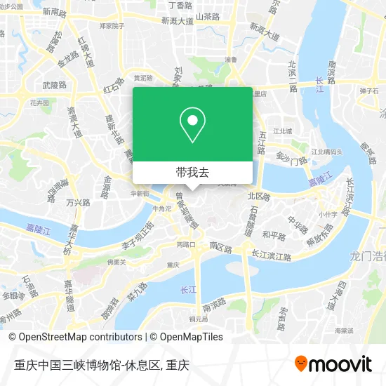 重庆中国三峡博物馆-休息区地图