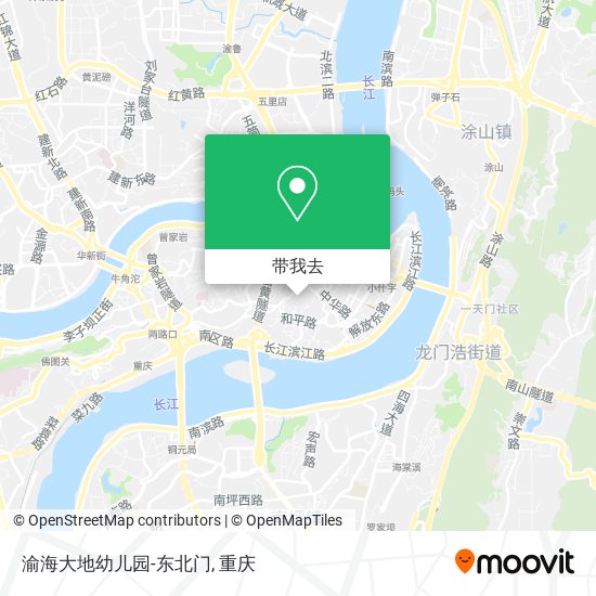 渝海大地幼儿园-东北门地图