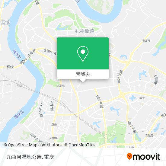 九曲河湿地公园地图