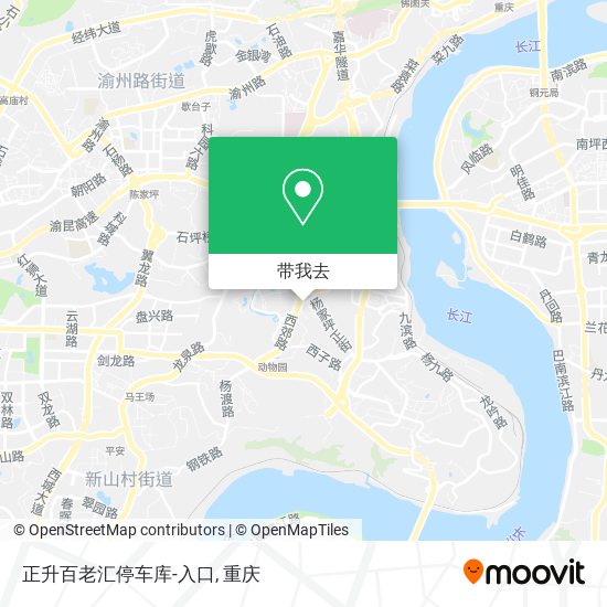 正升百老汇停车库-入口地图