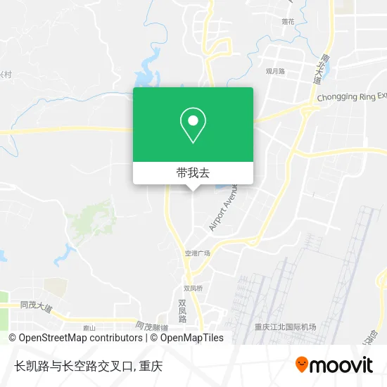 长凯路与长空路交叉口地图