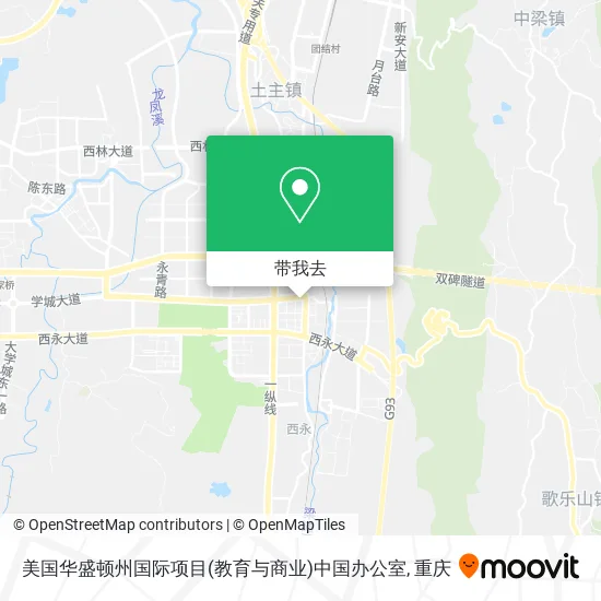 美国华盛顿州国际项目(教育与商业)中国办公室地图