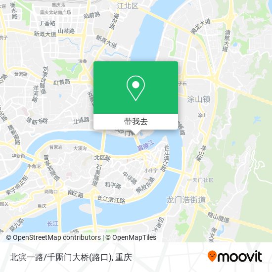 北滨一路/千厮门大桥(路口)地图