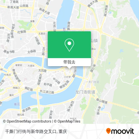 千厮门行街与新华路交叉口地图
