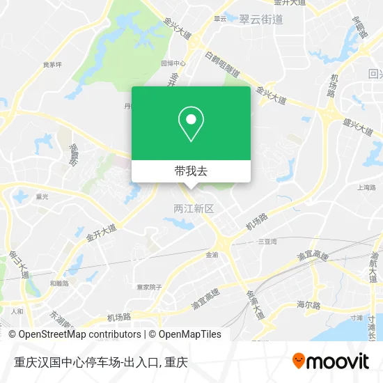 重庆汉国中心停车场-出入口地图