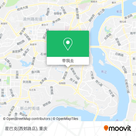 星巴克(西郊路店)地图
