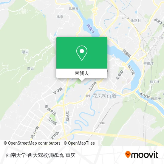 西南大学-西大驾校训练场地图
