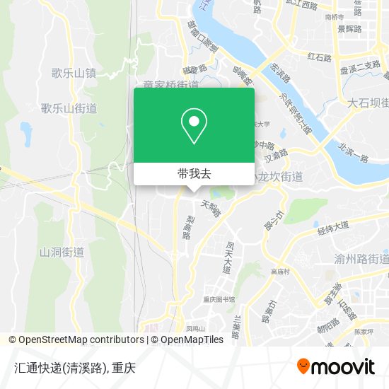 汇通快递(清溪路)地图