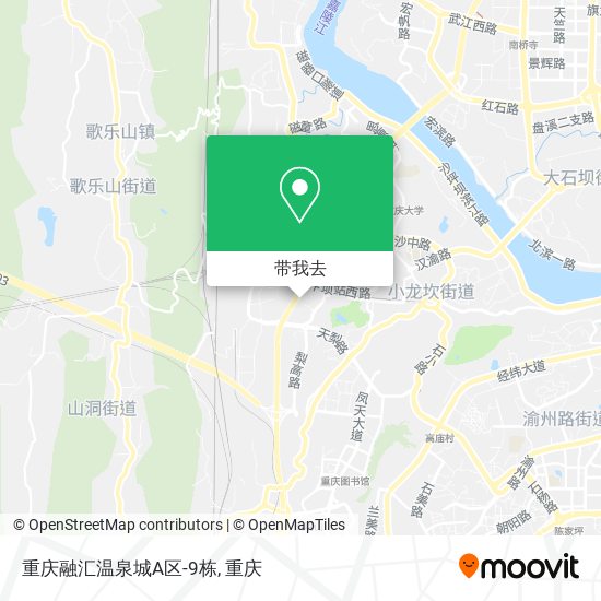 重庆融汇温泉城A区-9栋地图