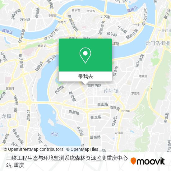 三峡工程生态与环境监测系统森林资源监测重庆中心站地图