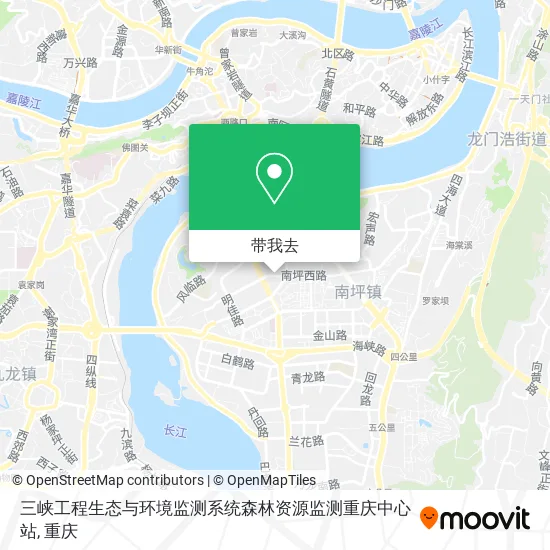 三峡工程生态与环境监测系统森林资源监测重庆中心站地图