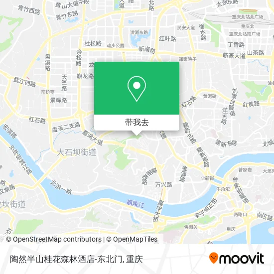 陶然半山桂花森林酒店-东北门地图
