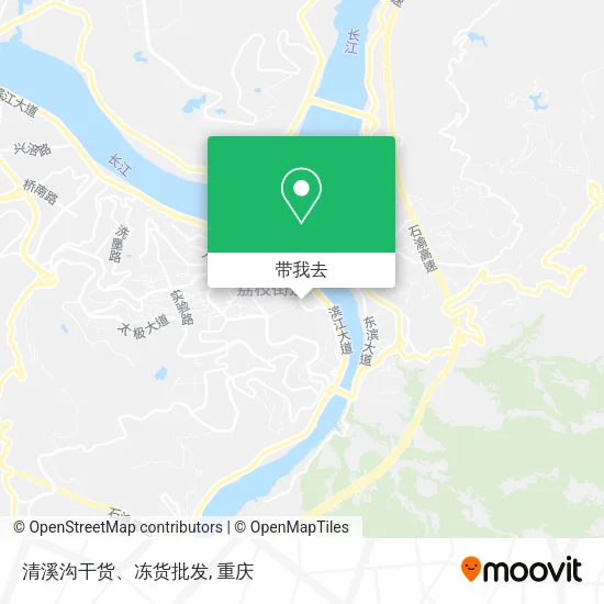 清溪沟干货、冻货批发地图