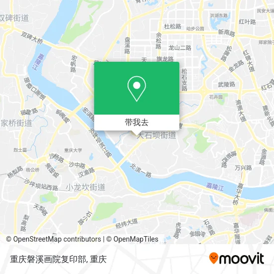 重庆磐溪画院复印部地图