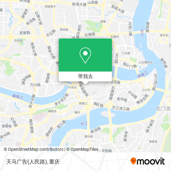 天马广告(人民路)地图