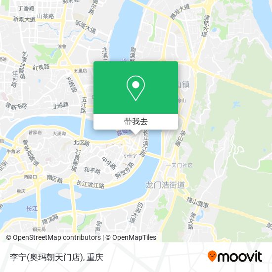 李宁(奥玛朝天门店)地图
