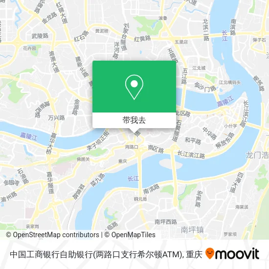 中国工商银行自助银行(两路口支行希尔顿ATM)地图