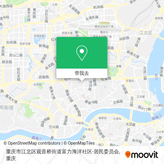 重庆市江北区观音桥街道富力海洋社区-居民委员会地图
