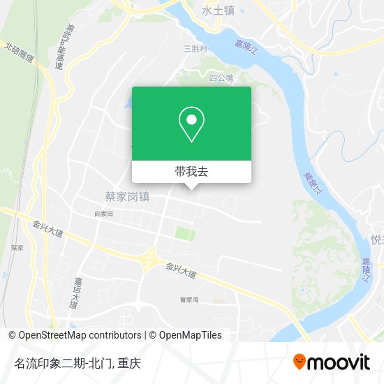 名流印象二期-北门地图