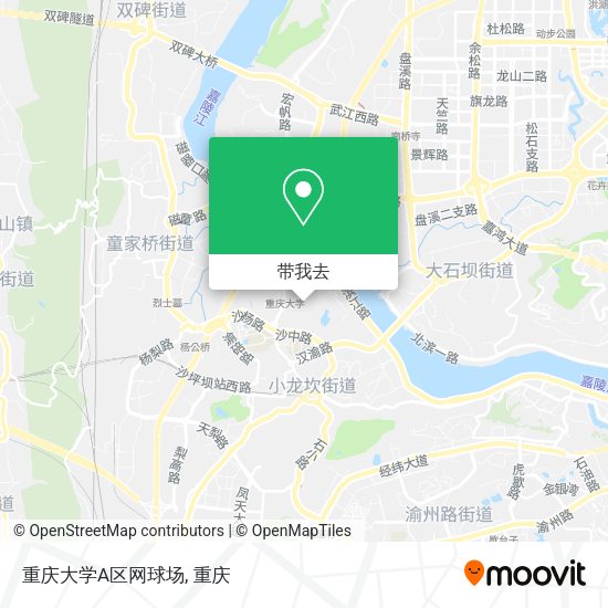 重庆大学A区网球场地图