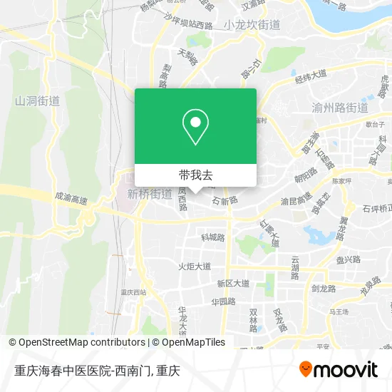 重庆海春中医医院-西南门地图