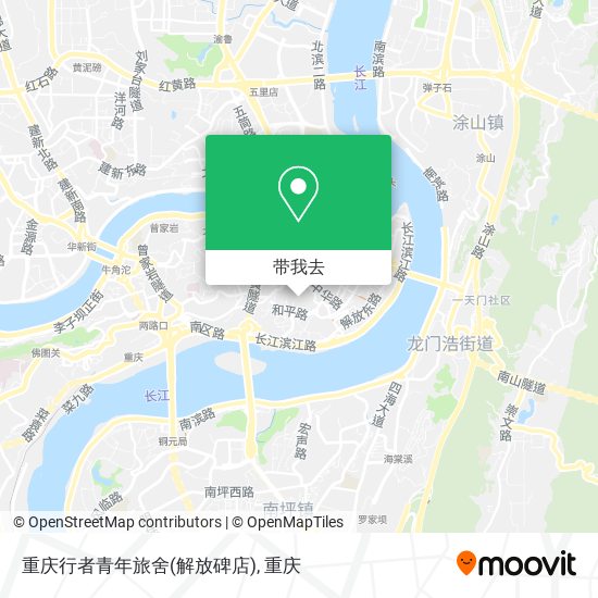 重庆行者青年旅舍(解放碑店)地图