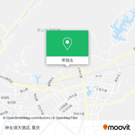 神女湖大酒店地图
