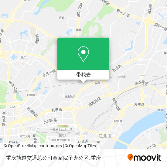 重庆轨道交通总公司童家院子办公区地图