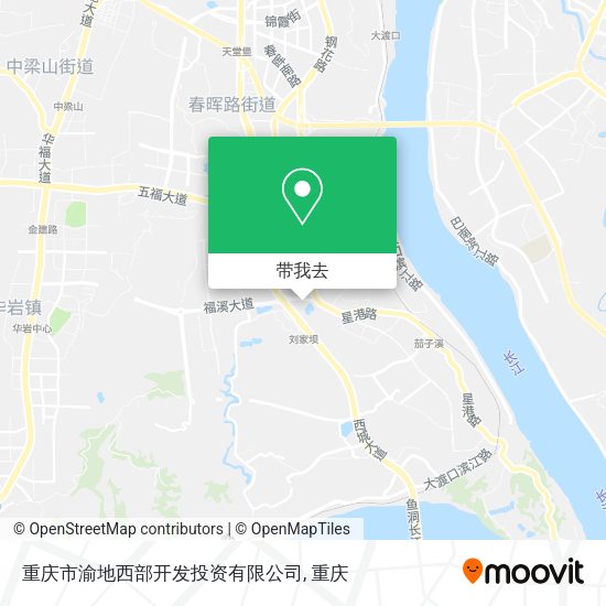 重庆市渝地西部开发投资有限公司地图