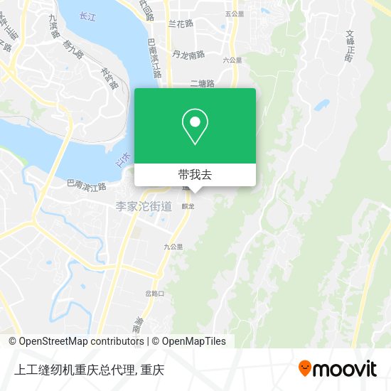 上工缝纫机重庆总代理地图