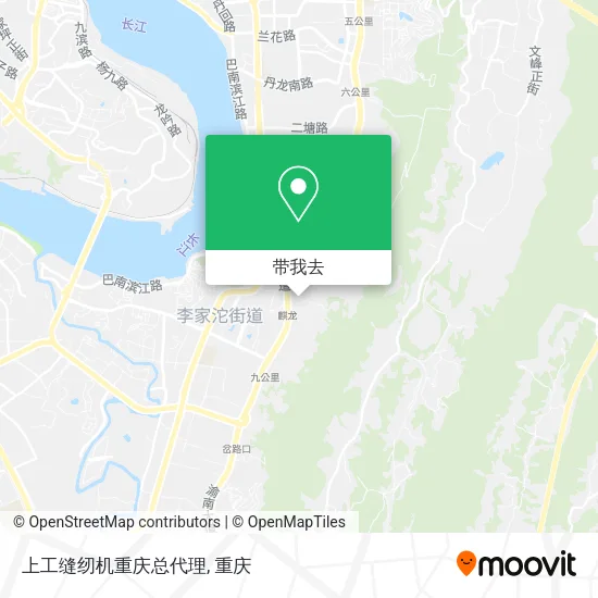 上工缝纫机重庆总代理地图