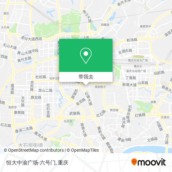 恒大中渝广场-六号门地图