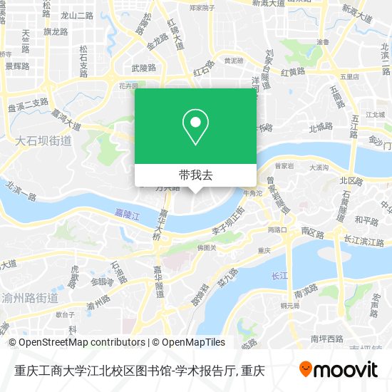 重庆工商大学江北校区图书馆-学术报告厅地图