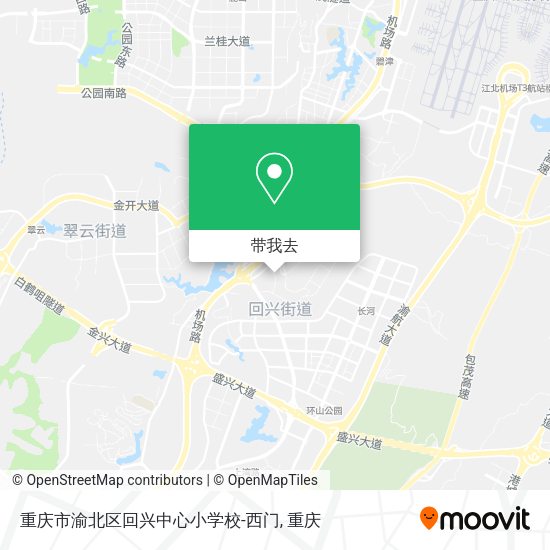 重庆市渝北区回兴中心小学校-西门地图