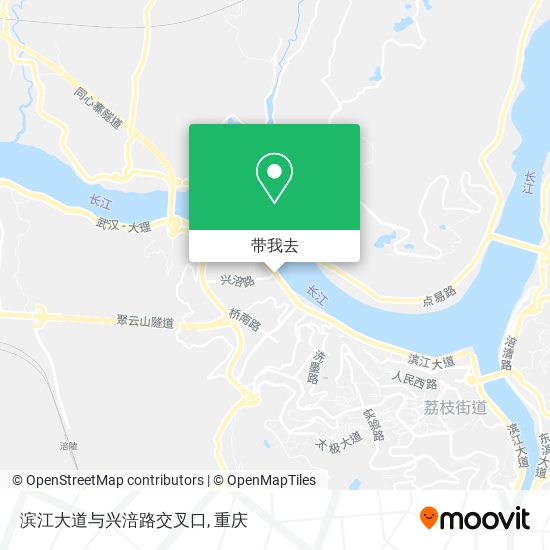 滨江大道与兴涪路交叉口地图