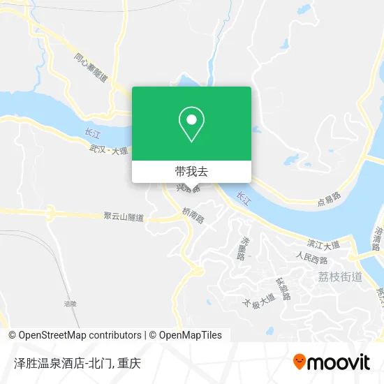 泽胜温泉酒店-北门地图