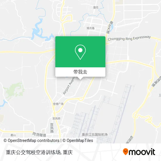 重庆公交驾校空港训练场地图