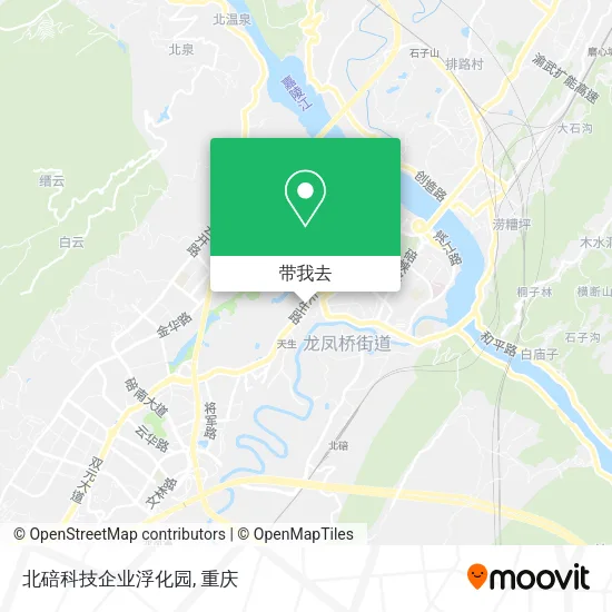 北碚科技企业浮化园地图