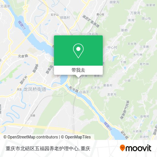 重庆市北碚区五福园养老护理中心地图