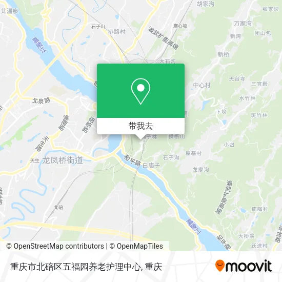 重庆市北碚区五福园养老护理中心地图
