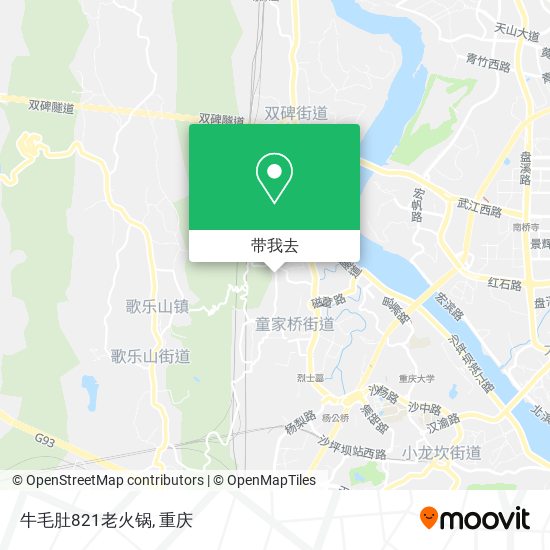 牛毛肚821老火锅地图