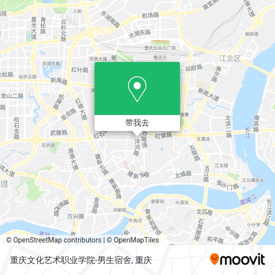重庆文化艺术职业学院-男生宿舍地图