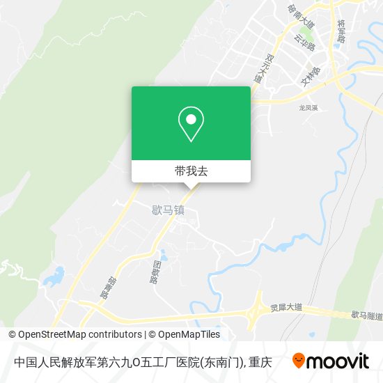 中国人民解放军第六九O五工厂医院(东南门)地图
