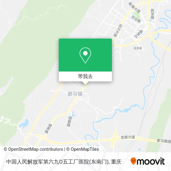 中国人民解放军第六九O五工厂医院(东南门)地图