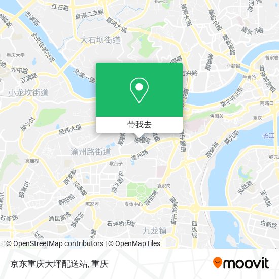 京东重庆大坪配送站地图