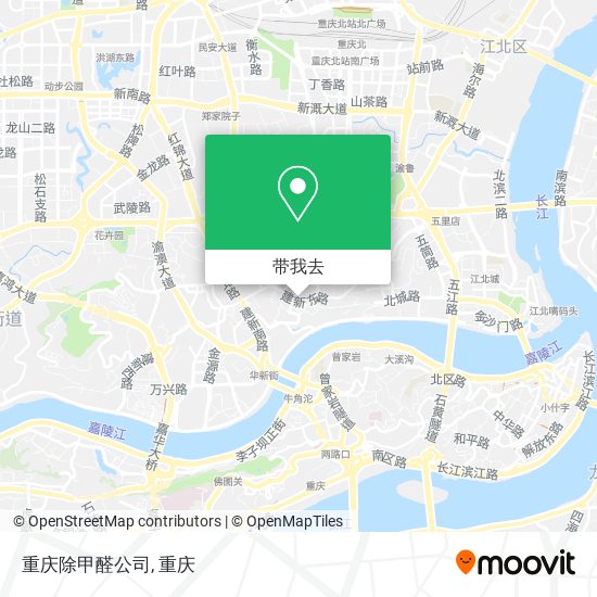 重庆除甲醛公司地图