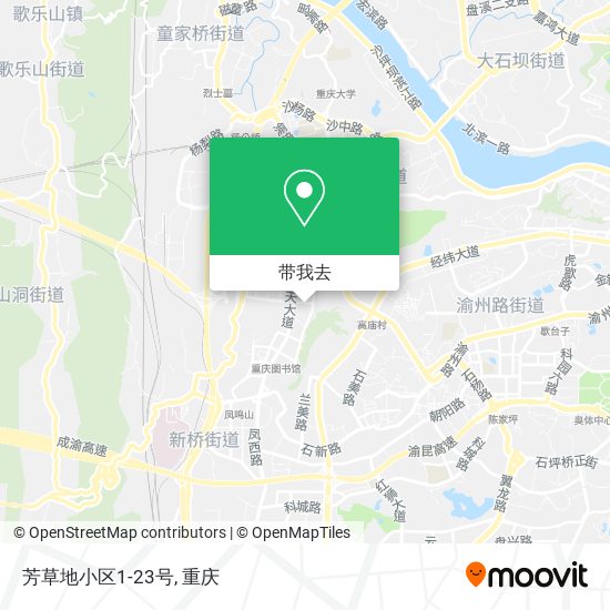 芳草地小区1-23号地图
