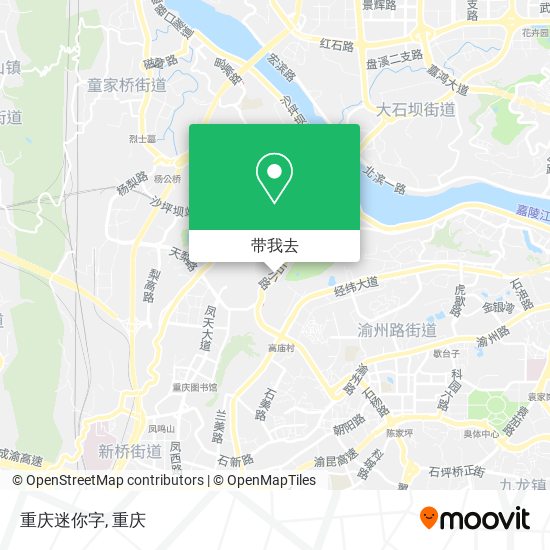 重庆迷你字地图